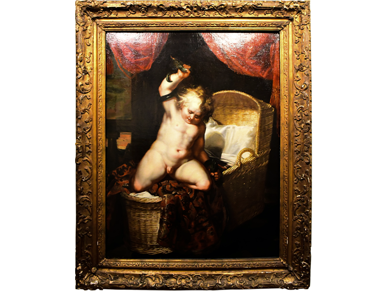 Мастерская Рубенса (1577-1640). Геракл, убивающий змей